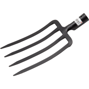 Forged fork with 4 prongs for turning soil, digging up crops, and aerating and loosening compact land