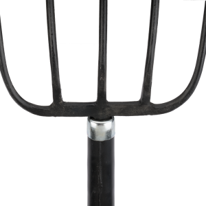 Forged fork with 5 prongs for collecting hay and manure