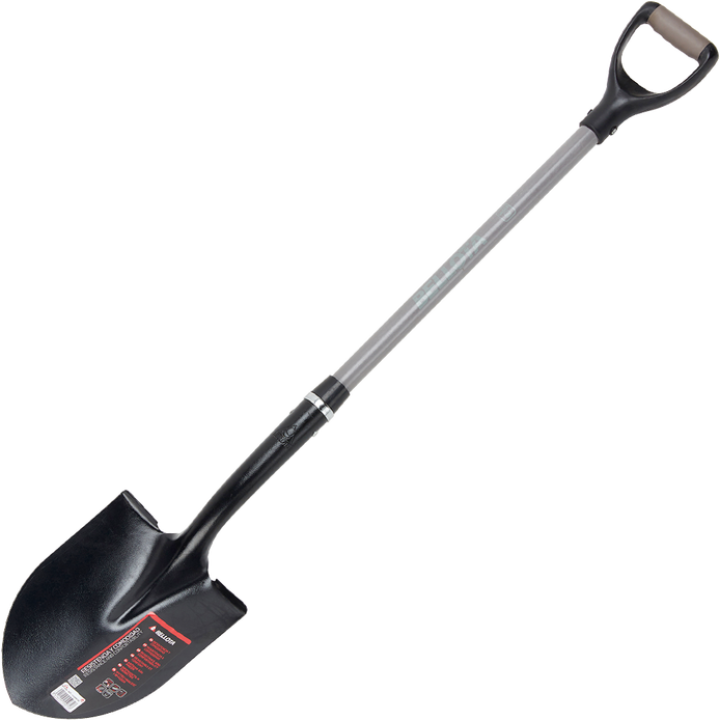 Stamped shovel for removing soil
