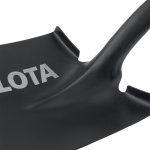 Stamped shovel for removing soil