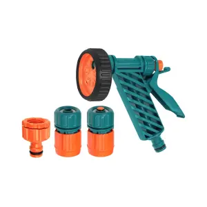 5-pattern shower spray gun with 1/2 connectors 6014